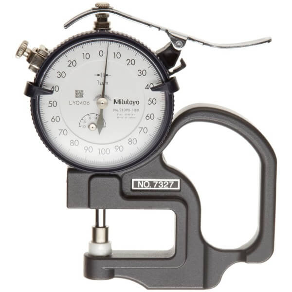 Đồng hồ đo độ dày vật liệu kiểu cơ Mitutoyo 7327 (0-1mm/ 0.001mm)