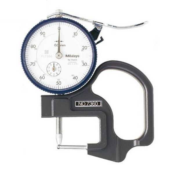 Đồng hồ đo độ dày vật liệu kiểu cơ Mitutoyo 7360 (0-10mm/ 0.01mm)