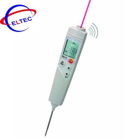 Máy đo nhiệt độ hồng ngoại lấy dấu bằng laser cho thực phẩm Testo 826-T2 (0563 8282, -50 tới +300 °C)