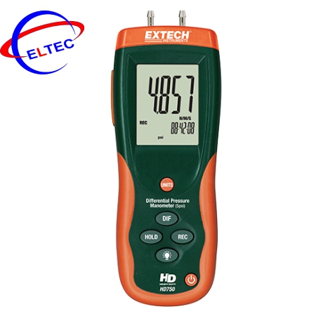 Máy đo áp suất chênh lệch Extech HD750, ±5psi (344mbar)