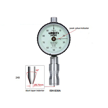 Đồng hồ đo độ cứng Insize ISH-S30A (đo kiểu A, 0-100HA)