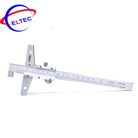 Thước đo độ sâu cơ khí (có móc câu) Insize 1248-200 (0-200mm/0.05mm)
